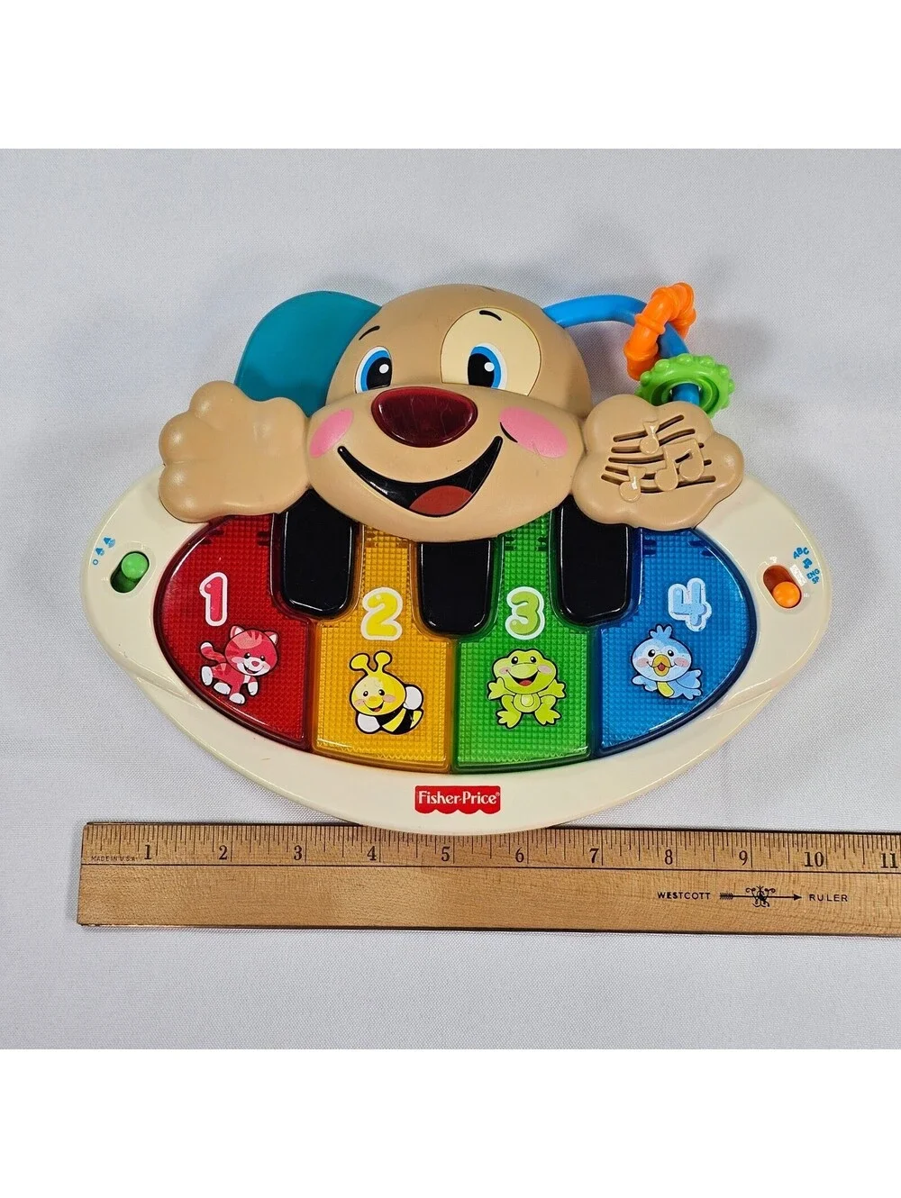 Fisher Price Laugh & Learn Silly Puppy Piano Musical Light Up Toy  Bilingual